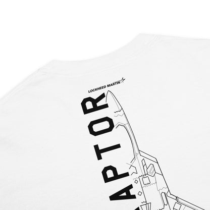 Lockheed Martin F-22 Raptor Scematic Standard White T-Shirt