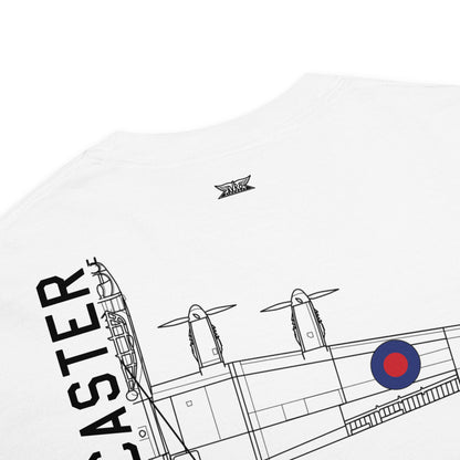 Avro Lancaster WW2 617 Squadron Dambuster Hand-Drawn Standard White T-Shirt