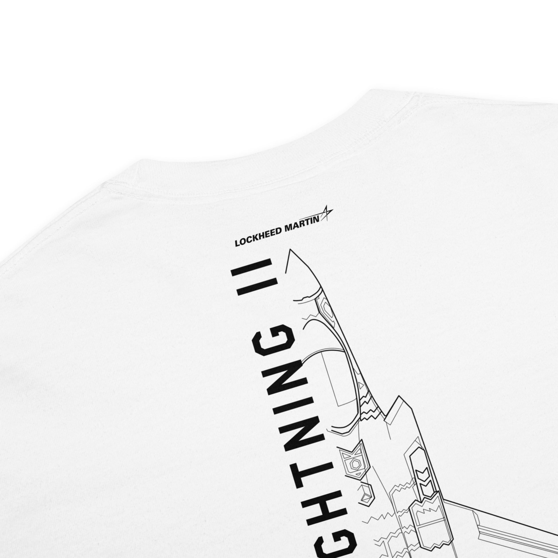 Lockheed Martin F-35C Lightning II CATOBAR Schematic Standard White T-Shirt