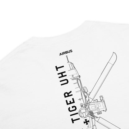 EUROCOPTER TIGER UHT — hand-drawn schematic artwork printed on standard T-shirt.