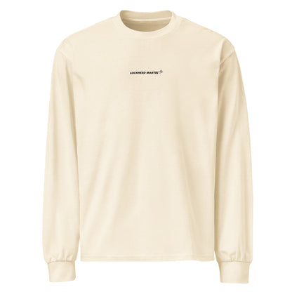 Hand-drawn schematic of the LOCKHEED MARTIN F-22 RAPTOR printed on a standard long sleeve T-shirt.