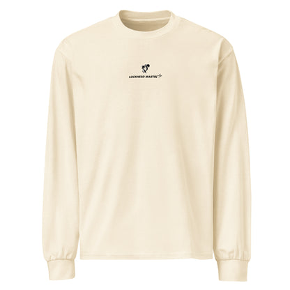 Hand-drawn schematic of the Lockheed Martin Skunk Works SR-72 Darkstar printed on a premium long-sleeve t-shirt.