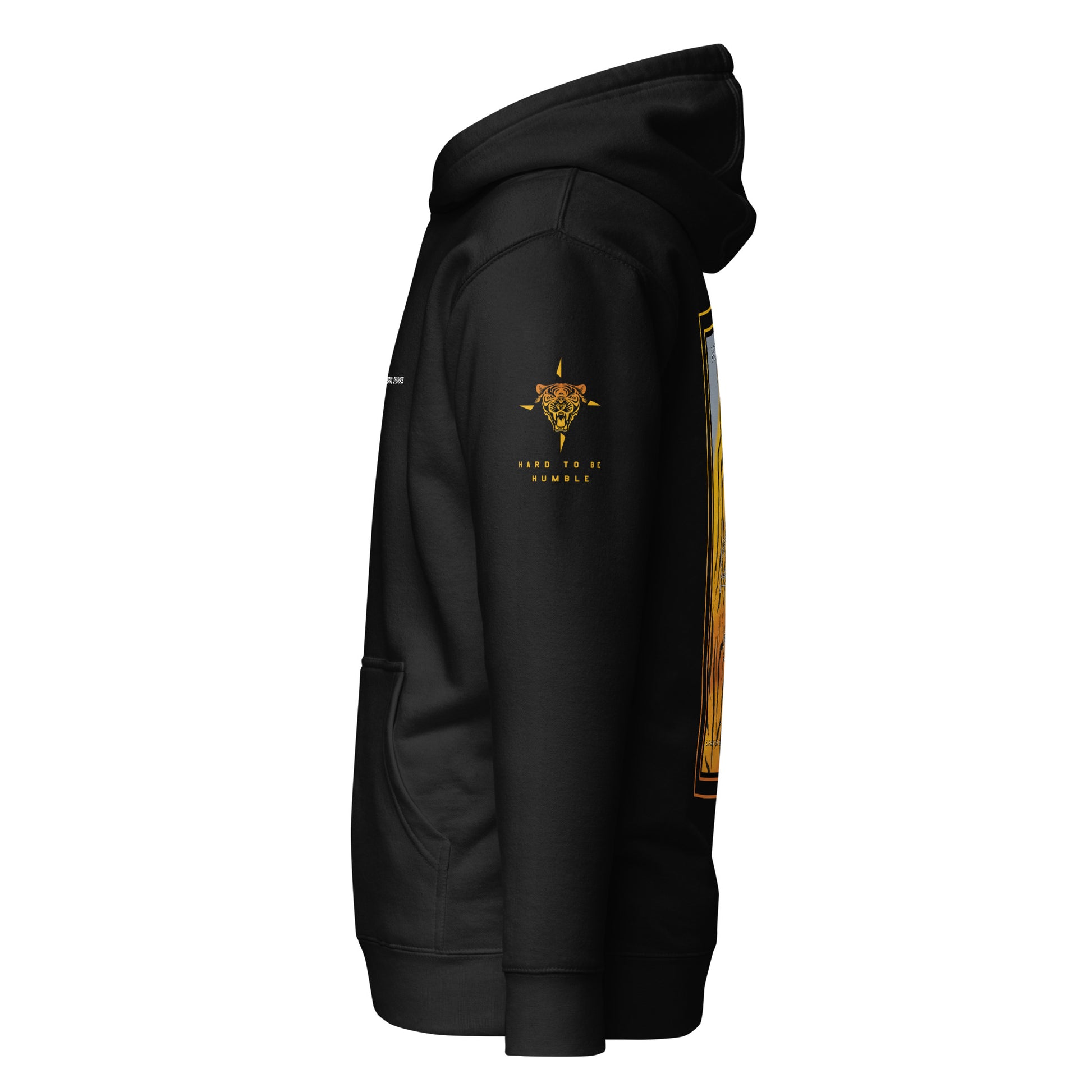 Hand-drawn schematic of the F-16 Fighting Falcon Belgian Air Force 31st Tiger Squadron 65th Anniversary livery on a unisex hoodie.