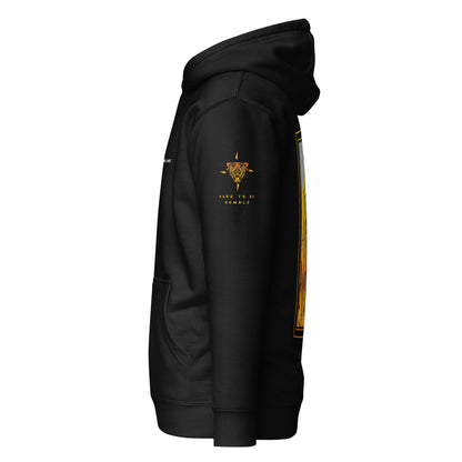 Hand-drawn schematic of the F-16 Fighting Falcon Belgian Air Force 31st Tiger Squadron 65th Anniversary livery on a unisex hoodie.