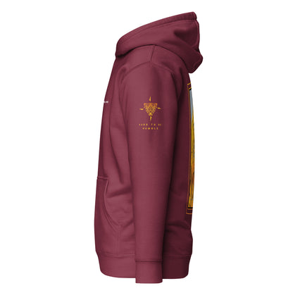 Hand-drawn schematic of the F-16 Fighting Falcon Belgian Air Force 31st Tiger Squadron 65th Anniversary livery on a unisex hoodie.