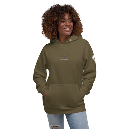 Hand-drawn schematic of the Lockheed Martin Skunk Works SR-72 Darkstar printed on a unisex hoodie.