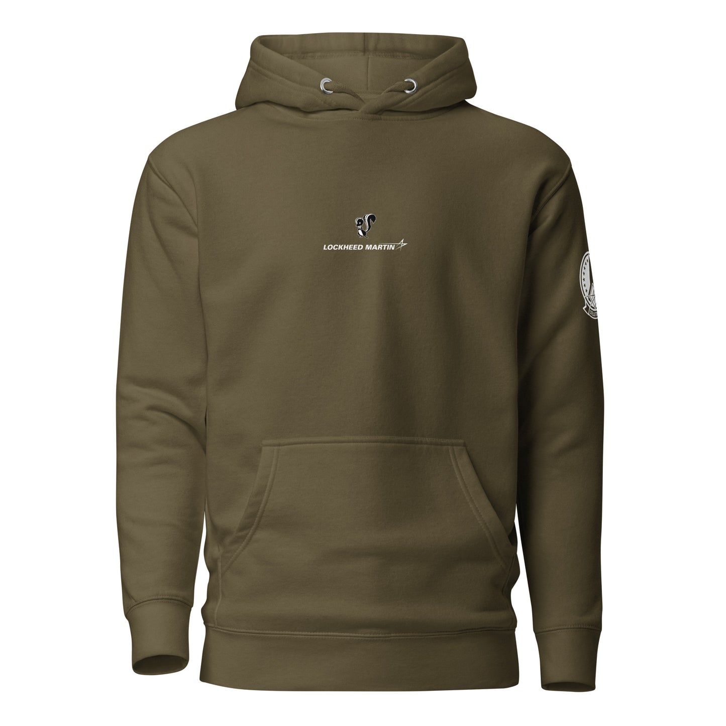 Hand-drawn schematic of the Lockheed Martin Skunk Works SR-72 Darkstar printed on a unisex hoodie.