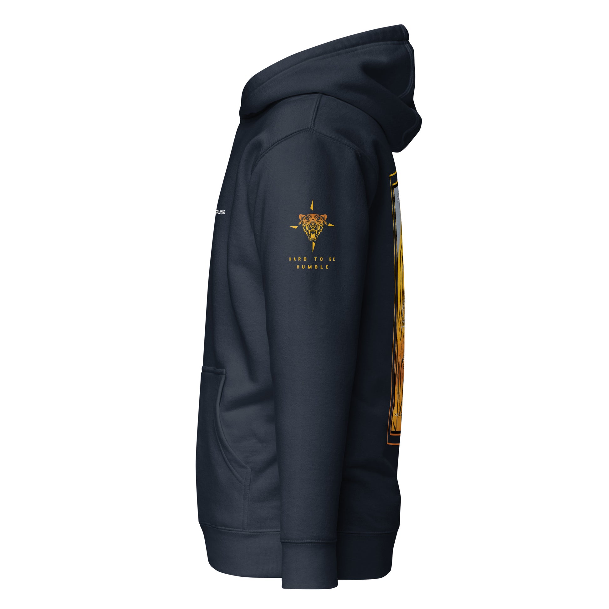 Hand-drawn schematic of the F-16 Fighting Falcon Belgian Air Force 31st Tiger Squadron 65th Anniversary livery on a unisex hoodie.