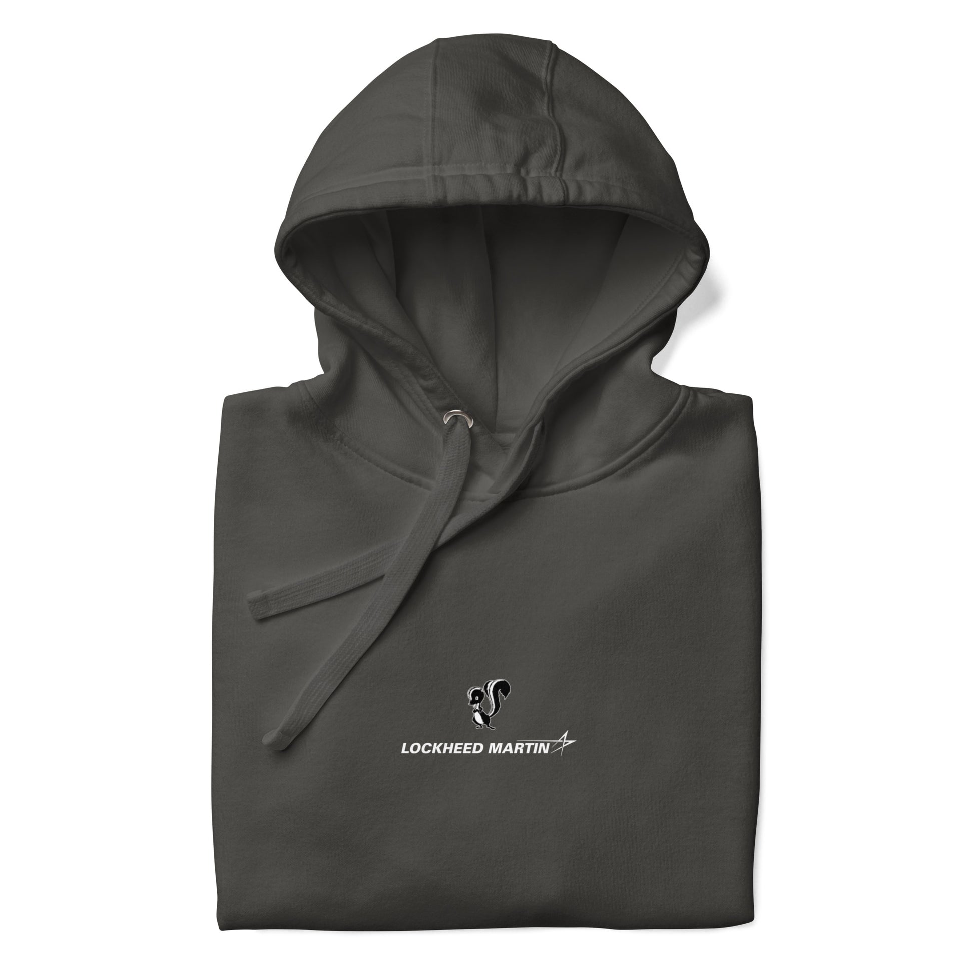 Hand-drawn schematic of the Lockheed Martin Skunk Works SR-72 Darkstar printed on a unisex hoodie.